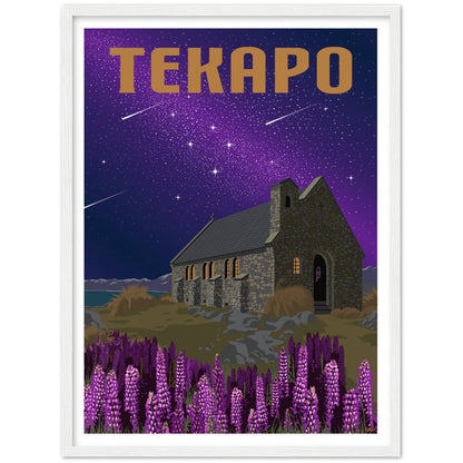 Tekapo Travel Poster, New Zealand