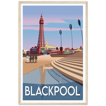 Blackpool Travel Poster, England